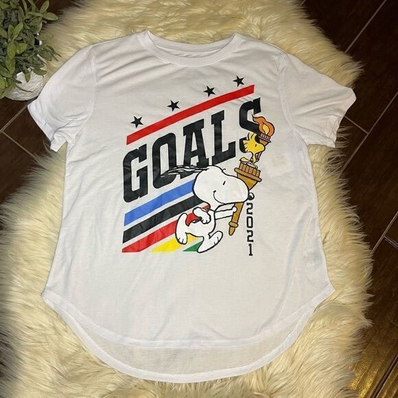 Peanut Olympic goals 2021 T shirt sz XL - Picture 1 of 5